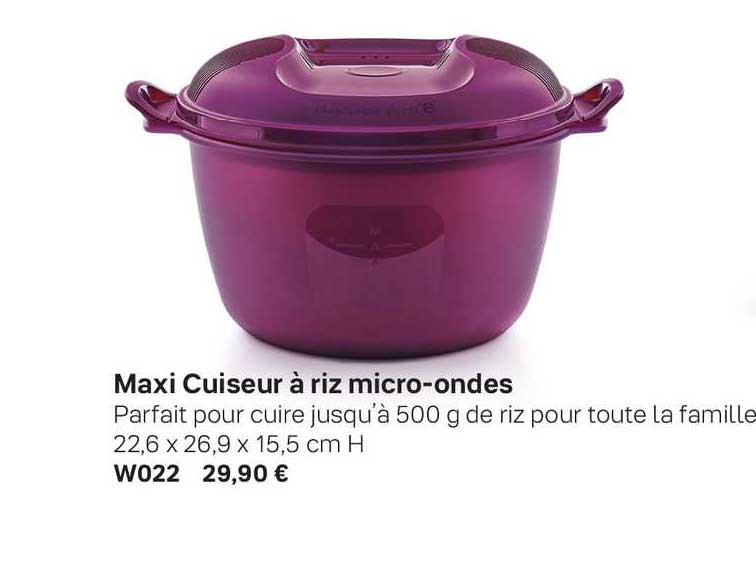 maxi cuiseur à riz micro-ondes