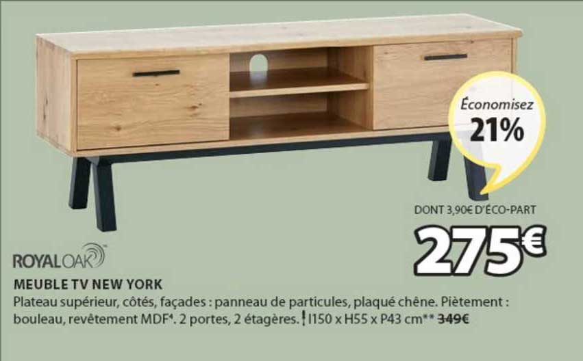 meuble tv new york royaloak