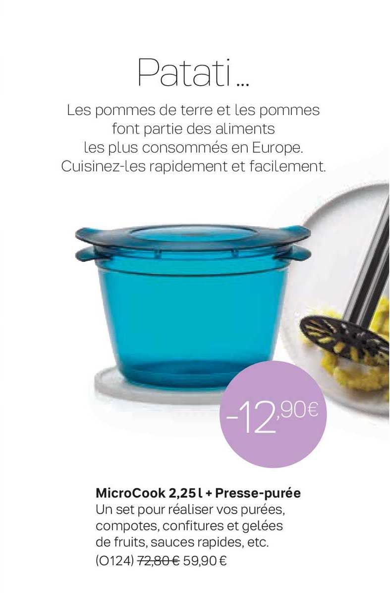 microcook 2,25l + presse-purée