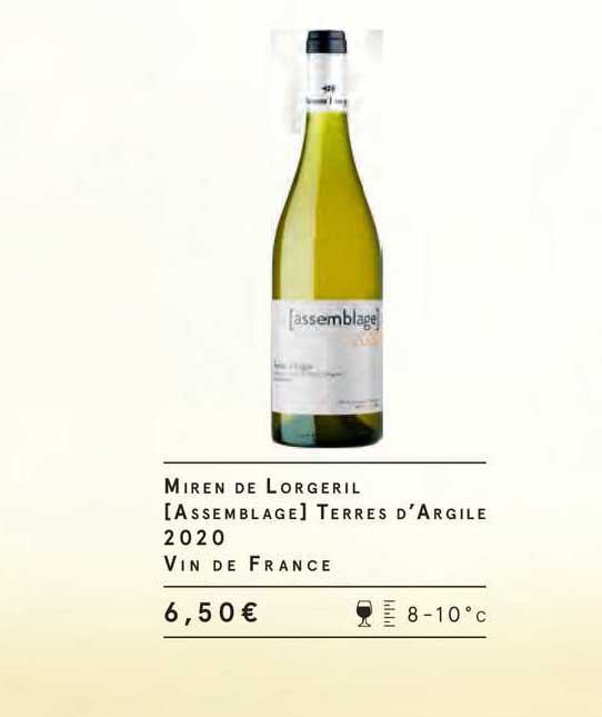 Miren De Lorgeril Assemblage Terres D'argile 2020 Vin De France