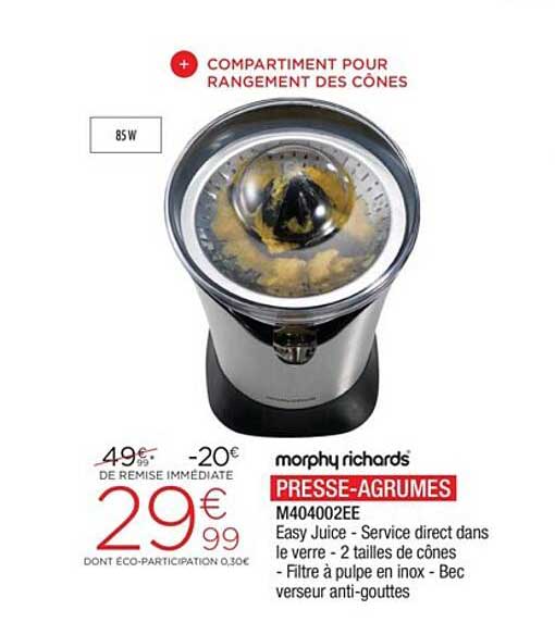 morphy richards presse-agrumes m404002ee