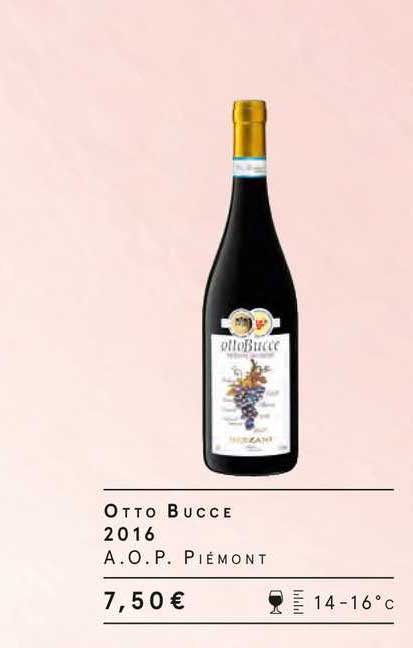 otto bucce 2016 a.o.p. piémont