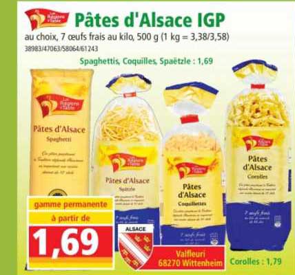 Pâtes D'alsace Igp