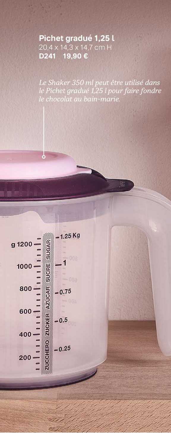 pichet gradué 1,25 l