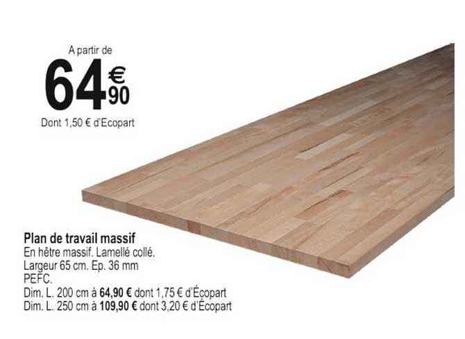 Plan De Travail Massif