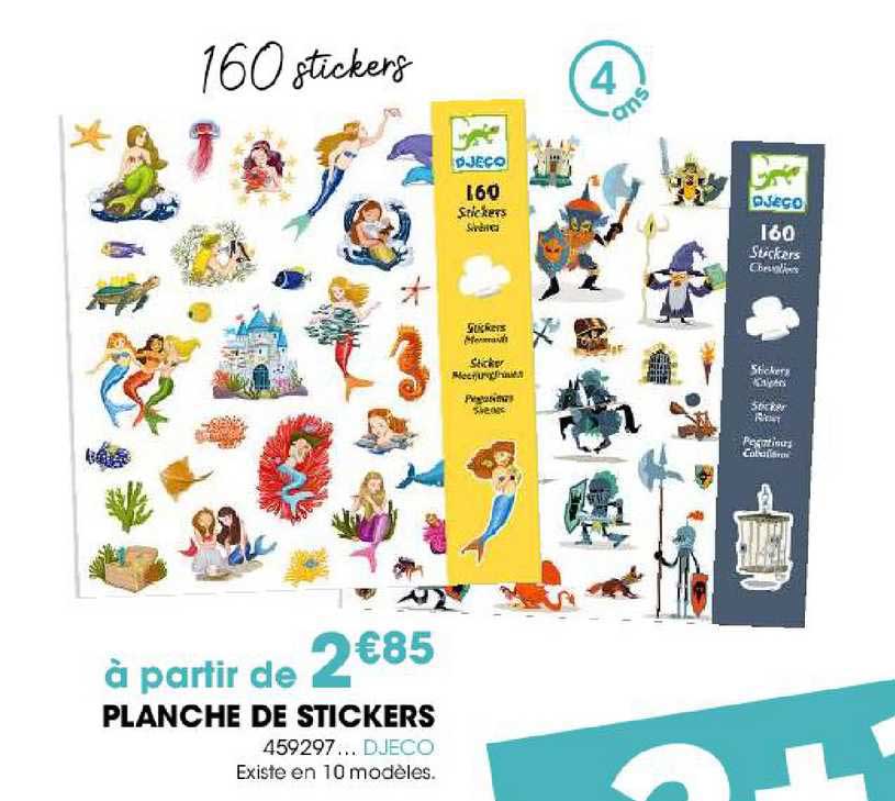 planche de stickers 459297 djeco