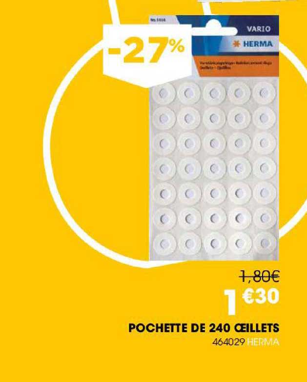 Pochette De 240 œillets