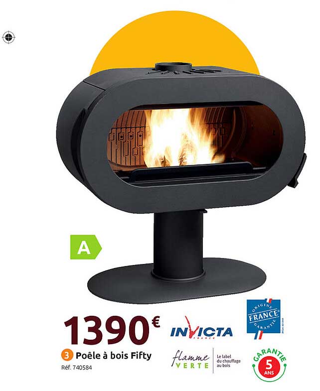 Poêle à Bois Fifty Invicta