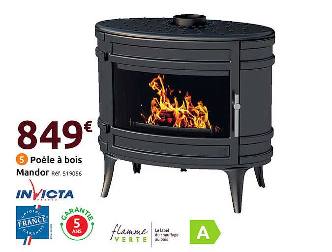 Poêle à Bois Mandor Invicta