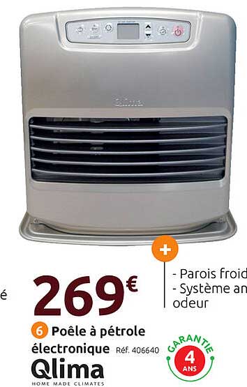Poêle à Pétrole électronique Qlima