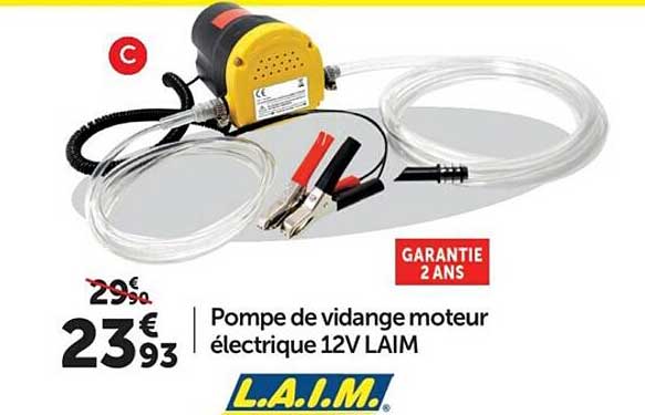 pompe de vidange moteur électrique 12v laim