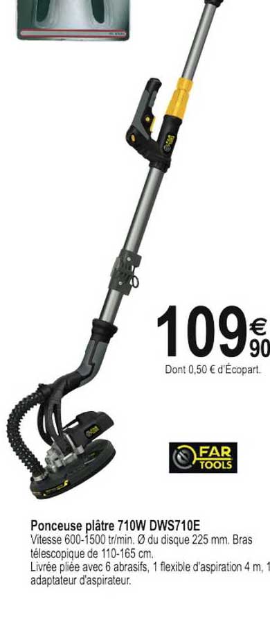 ponceuse platre 710w dws710e far tools