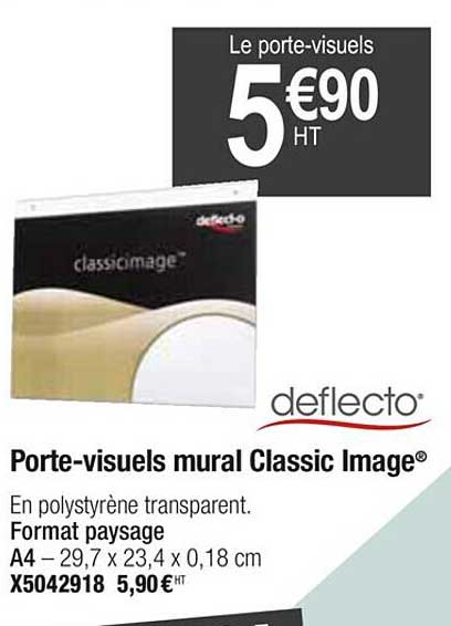 porte-visuels mural classic image deflecto