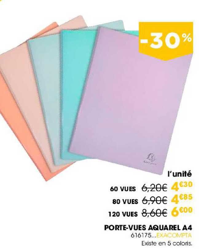Porte-vues Aquarel A4 616175 Exacompta