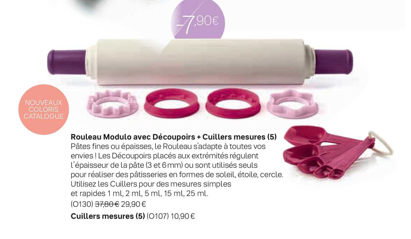rouleau modulo avec découpoirs + cuillers mesures (5)
