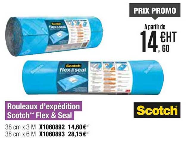 rouleaux d'expédition scotch flex & seal