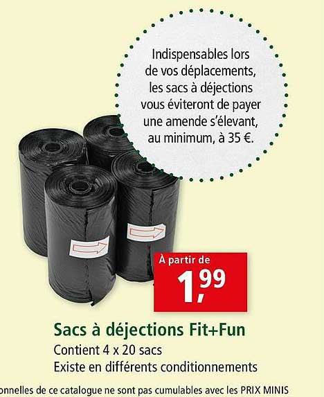 sacs à déjections fit+fun