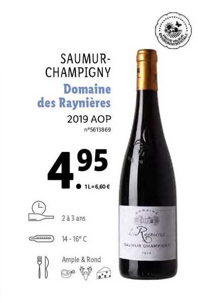 saumur-champigny domaine des raynières 2019 aop