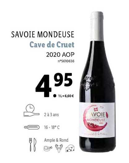 savoie mondeuse cave de cruet 2020 aop