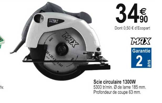 scie circulaire 1300w max