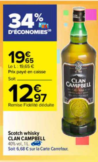 scotch whisky clan campbell