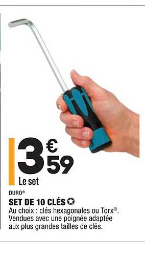 Set De 10 Clés Duro
