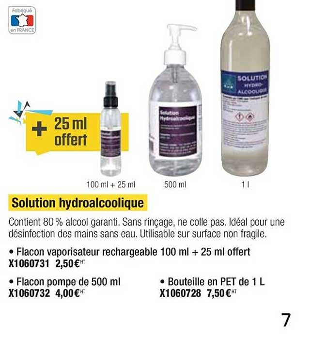 Solution Hydroalcoolique