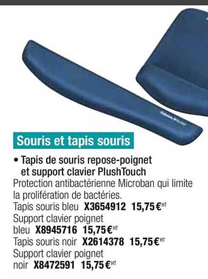 Souris Et Tapis Souris Tapis De Souris Repose-poignet Et Support Clavier Plushtouch