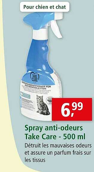 spray anti-odeurs take care