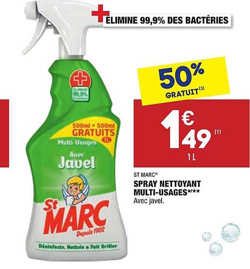 spray nettoyant multi-usages st marc
