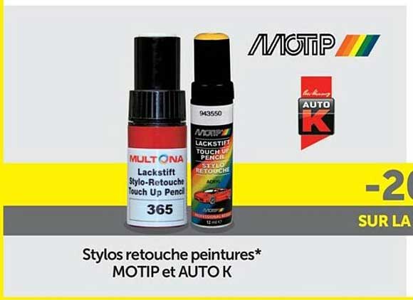stylos retouche peintures motip et auto k
