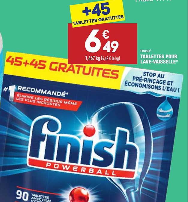 Tablettes Pour Lave-vaisselle Finish