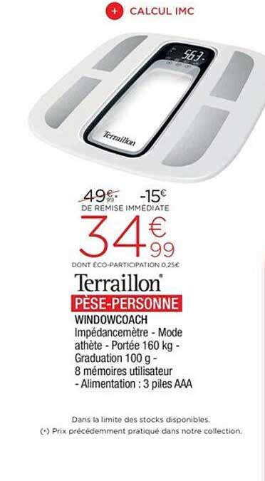 terraillon pèse-personne windowcoach