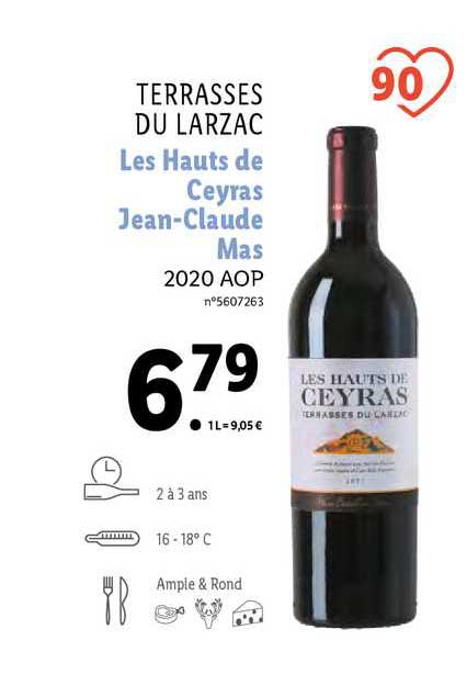 terrasses du larzac les hauts de ceyras jean-claude mas 2020 aop
