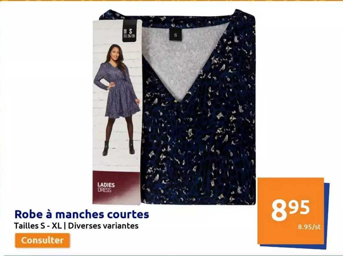 robe à manches courtes