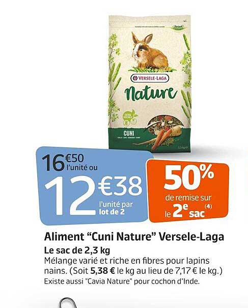 aliment "cuni nature" versele-laga