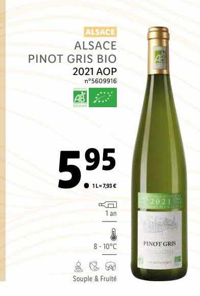 alsace pinot gris bio 2021 aop