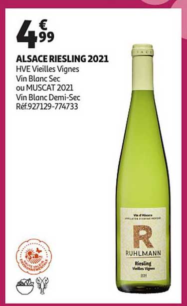 alsace riesling 2021 hve vieilles vignes vin blanc sec ou muscat 2021 vin blanc demi-sec