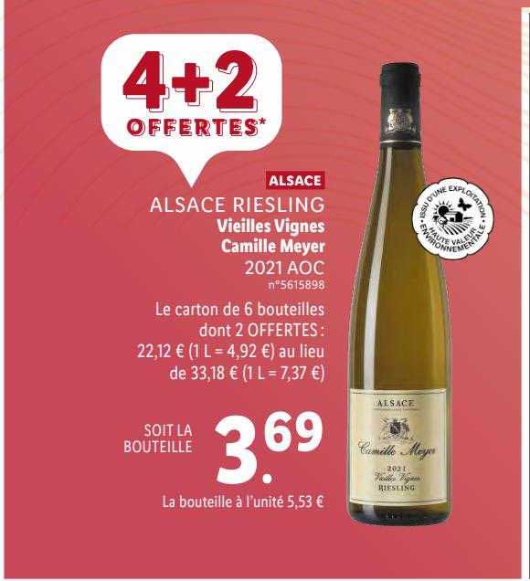 Alsace Riesling Vieilles Vignes Camille Meyer 2021 Aoc