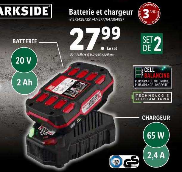Batterie Et Chargeur Parkside
