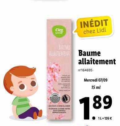 baume allaitement cien nature