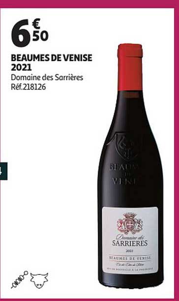 beaumes de venise 2021 domaine des sarrières