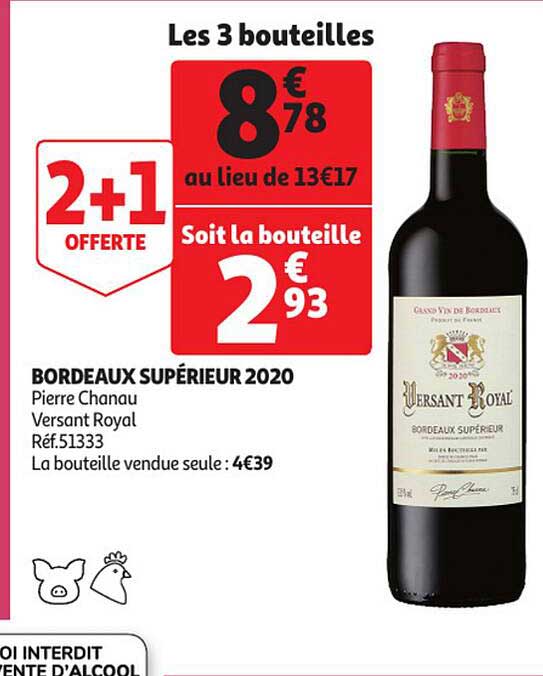 bordeaux supérieur 2020 pierre chanau versant royal