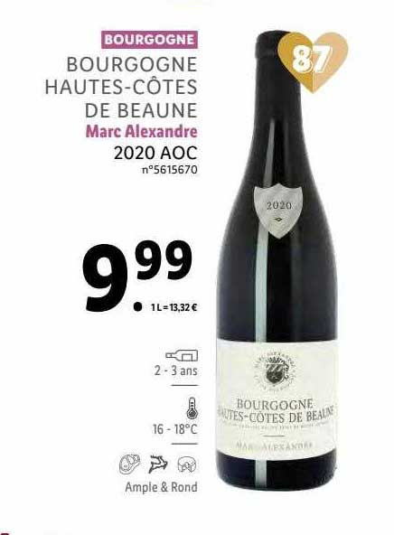bourgogne hautes-côtes de beaune marc alexandre 2020 aoc