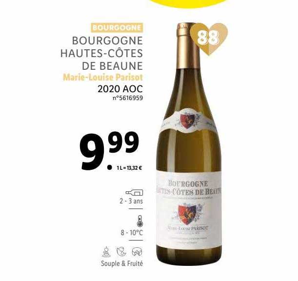 bourgogne hautes-côtes de beaune marie-louise parisot 2020 aoc