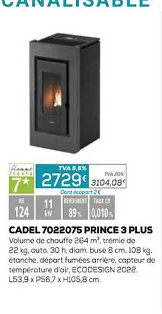 cadel 7022075 prince 3 plus