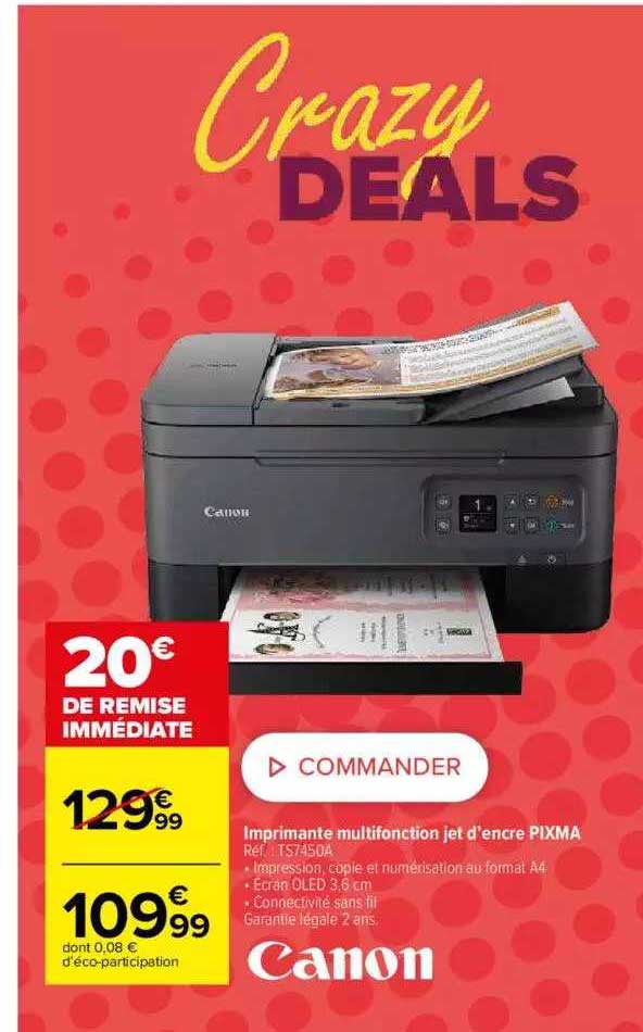 canon imprimante multifonction jet d'encre pixma