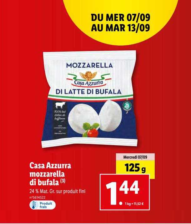 casa azzurra mozzarella di bufala