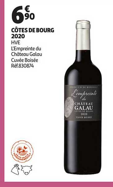 côtes de bourg 2020 l'empreinte du château galau