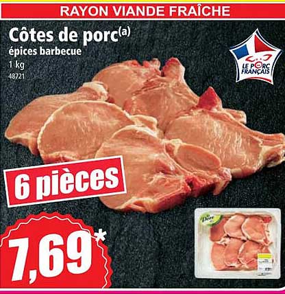 Côtes De Porc épices Barbecue